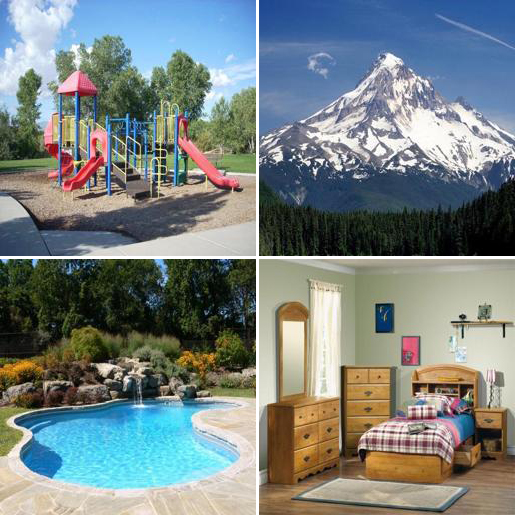 Composite of Playground, Mountain, Pool, Bedroom
