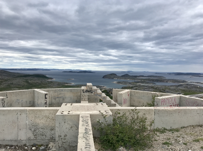 Remainder of part of the radar station taken in 2019