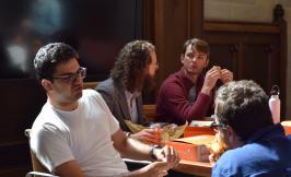 Sinan Parmar (PhD Student 2025), Professor and Director of Graduate Studies Benjamin Brooks, and Yann Decressin (PhD Student 2022)