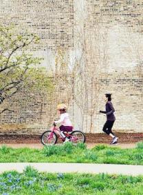 Sabina Shaikh and her daughter at their local park