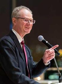 President Alivisatos speaking during ceremony 