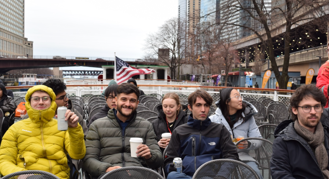 Photo of prospective students at Spring 2025 campus visit day