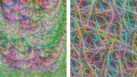 examples of two abstract filters that contribute to memorability in an image