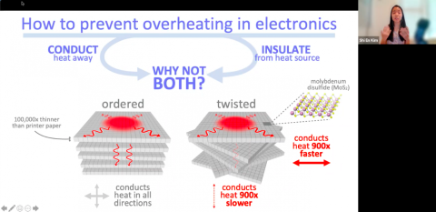 the winning presentation from Shi En Kim, PhD student in the Pritzker School of Molecular Engineering