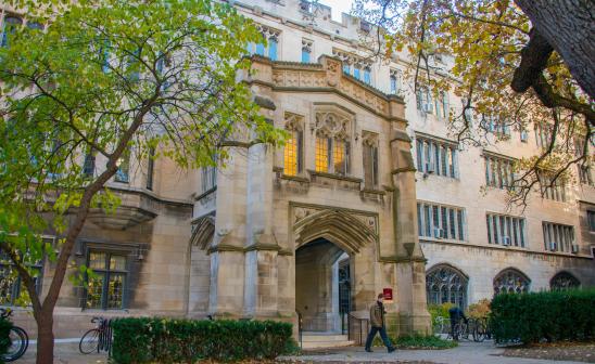 the north-facing exterior of the Social Science Research Building
