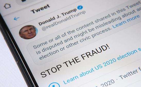 a tweet from President Trump