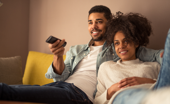 couple watching TV