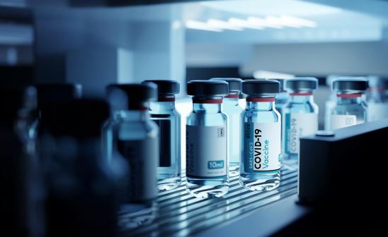 bottles of vaccines
