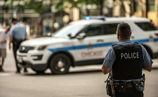 chicago police officer on the street
