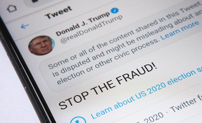a tweet from President Trump