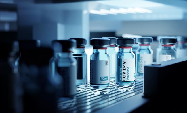 bottles of vaccines