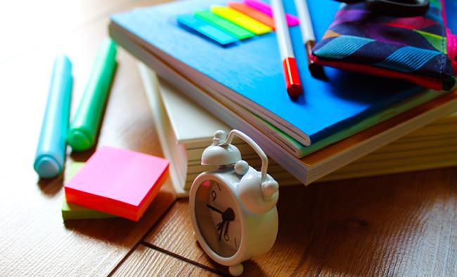 Notebooks and pens graphic
