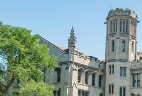 harper quadrangle in the summer