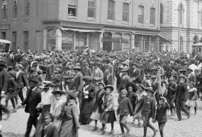 photo of an emancipation celebration from 1905