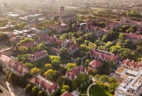 Overhead view of campus